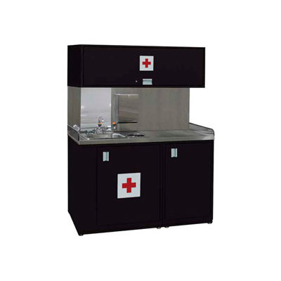 Shure Deluxe Safety Station-60"W x 32"D x 80"H-Gloss Black