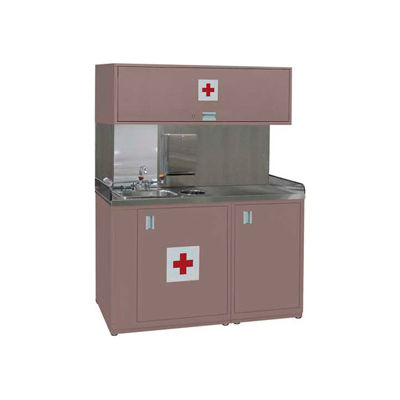 Shure Deluxe Safety Station-60"W x 32"D x 80"H-Pewter Grey
