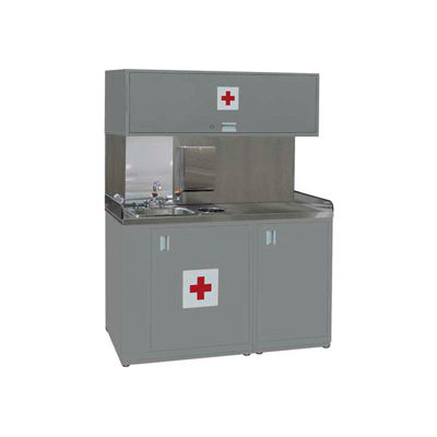 Shure Deluxe Safety Station-60"W x 32"D x 80"H-Sebring Grey
