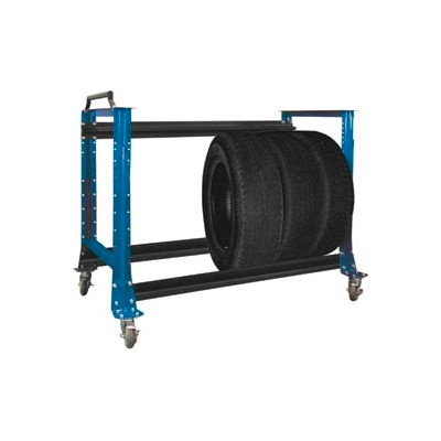 Tire Cart 54-1/2"W x 25-5/8"D x 41"H-Monaco Blue