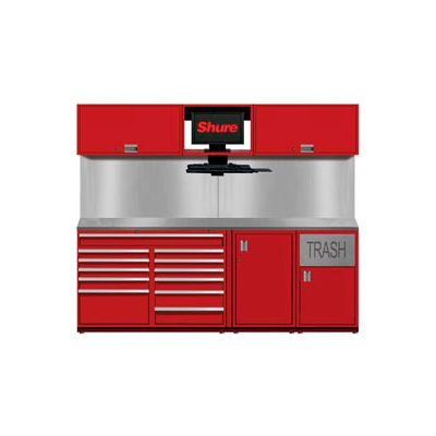 Shuretech STS-S4-8' Bench System-Carmine Red