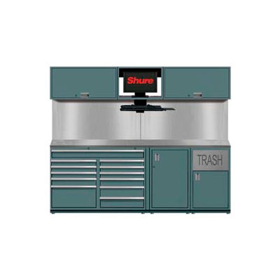 Shuretech STS-S4-8' Bench System-Sebring Grey