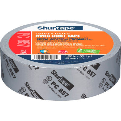 Shurtape PC 857 UL 181B-FX Listed/Printed Cloth Duct Tape 48mm x 55m - Pkg Qty 24