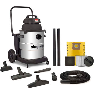 Shop-Vac® 10 Gallon 6.0 Peak HP Stainless Industrial Wet Dry Vacuum- 9258210