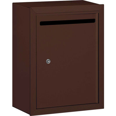 Letter Box 2240ZP - 15"W x 7-1/2"D x 19"H Standard, Surface Mounted, Bronze, Private Access