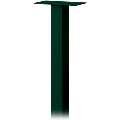 Standard Pedestal 4385GRN - In-Ground Mounted, for Roadside Mailbox, Package Drop, Green