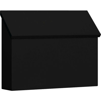 Traditional Mailbox 4610BLK - Surface Mounted Standard, Horizontal Style, Black
