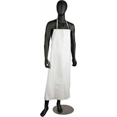 San Jamar 614DVA-WH20, Vinyl Apron, White, 45"L x 36"W