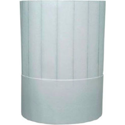 Chef Revival H049 - Disposable Chef's Hat, 8-1/2" Tall, Fits All, Pinstripes