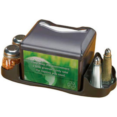 San Jamar H4005CTBK - Venue™ Tabletop Napkin Dispenser W/Caddy, Black