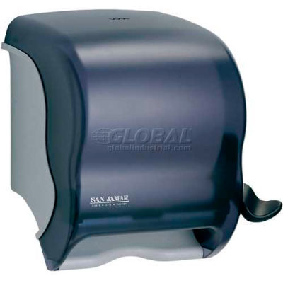 San Jamar Element™ Lever Roll Towel Dispenser, Classic, Transparent Black Pearl - T950TBK