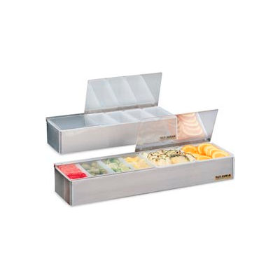 Non-Chilled Garnish Trays, 3 1/2"h x 12 1/8"w x 5 3/4"d