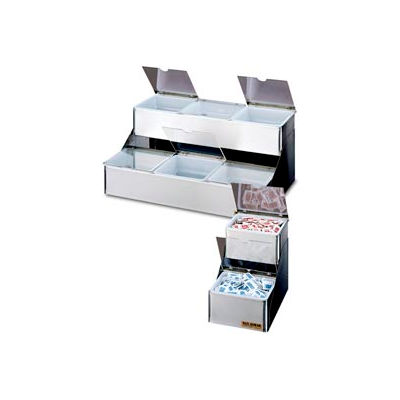 San Jamar® 4702INL, Two Tier Condiment Bin, 2 Qt.