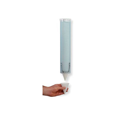 San Jamar C4160TBL - Small Pull-Type Water Cup Dispenser, Arctic Blue - Pkg Qty 12