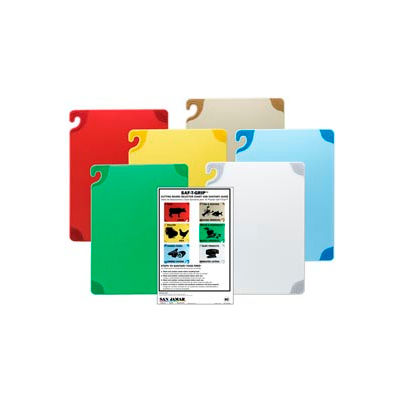 Saf-T-Grip® Cutting Boards, White, 18"H x 24"W x 1/2"D