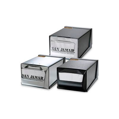 Countertop Napkin Dispensers, 5-1/2 h x 7-5/8 w x 11 d, Black Face & Body