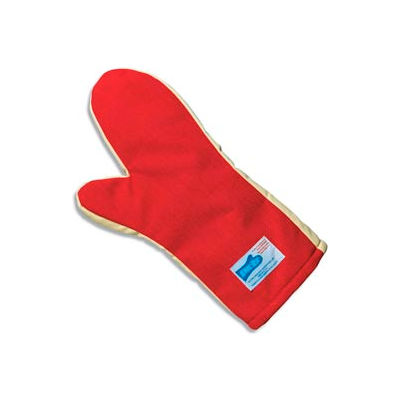 San Jamar KT0224 - Kool-Tek® Conventional Mitts, w/Kevlar, Red 24" Long
