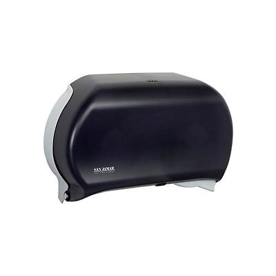 San Jamar Twin 9" JBT Dispenser, Classic, Transparent Black Pearl - R4000TBK