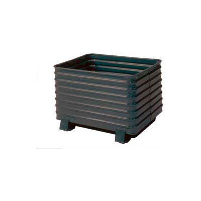 Steel King RCCM324024VG Round Corner Steel Container, 41-1/2"L x 33-1/2"W x 28-1/2"H, 4000 Lb Cap