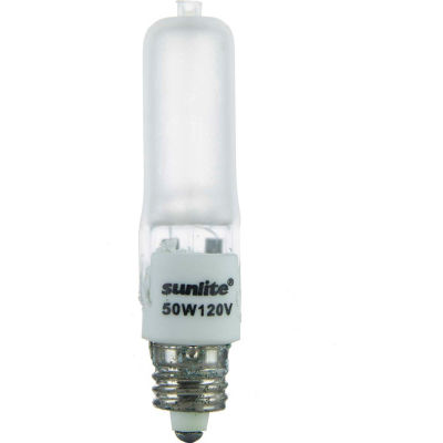 Sunlite 03081-SU Q50/FR/MC 50W Single Ended T4 Halogen Bulb, Mini Can Base, Frost - Pkg Qty 12