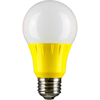 Sunlite 80149-SU A19/3W/Y/LED/CD1 3W LED Bulb, Medium Base - Pkg Qty 6
