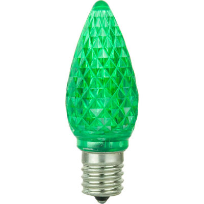 Sunlite 80706-SU C9/LED/0.4W/C/G/6PK 0.4W C9 Colored Night Light, Intermediate Base Bulb, Green - Pkg Qty 20