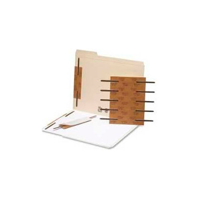 Smead® Reinforced Self-Adhesive Fasteners, 2" Sheet Capacity, 2-3/4"L Base, Brown, 100/Box