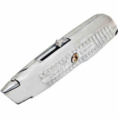 Stanley 10-189P Unpainted Self Retracting Safety Blade Utility Knife