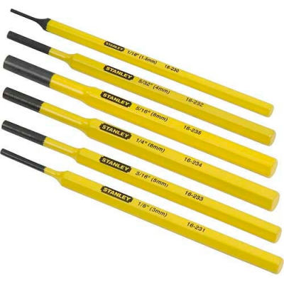 Stanley 16-226 6 Piece Pin Punch Set