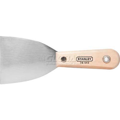 Stanley 28-543 Wood Handle Stiff Scraper Knife, 3"