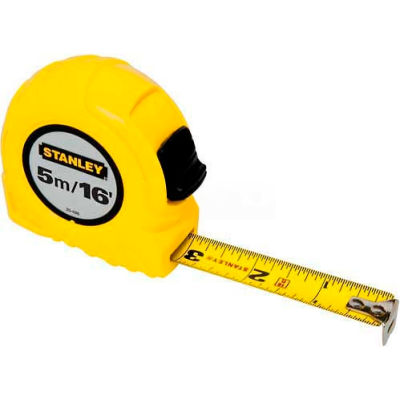 Stanley 30-496 3/4" x 5 Meters/16' High-Vis High Impact ABS Case Tape Rule