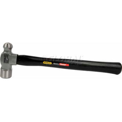 Stanley 54-016 Hickory Handle Ball Pein Hammer, 16 oz.