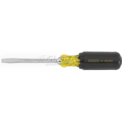 Stanley 66-093 Vinyl Grip Square Blade/Standard Slotted Tip 1/4" x 4"