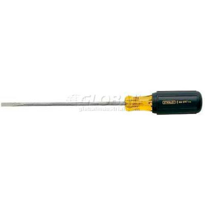 Stanley 66-097 Vinyl Grip Cabinet Slotted Tip Screwdriver 3/16" x 6"