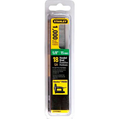 Stanley SWKBN625S Brad Nails 5/8", 1,000 Pack - Pkg Qty 5