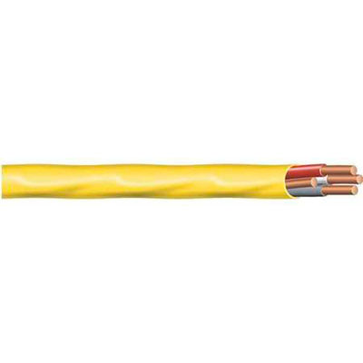 Southwire 63947622 Romex SIMpull ® Cable With Ground, Yellow, 12/3 Awg, 50 Ft - Pkg Qty 5