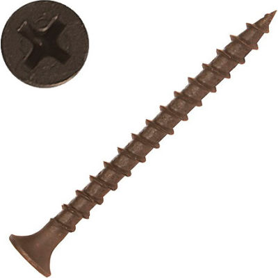 #8 x 2" Phillips Bugle Head Drywall Screw - Steel - Full Thread - Coarse - Pkg of 1 lb