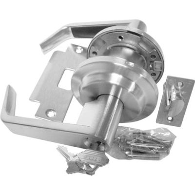 Leverset W/ 2 Step Rose Passage Set - Polished Chrome - Pkg Qty 2