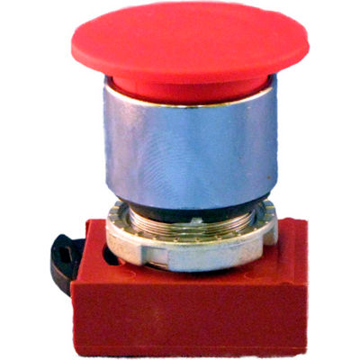 Springer Controls N5CET4NN2, 22mm Mushroom Head Pushbutton 3-Position Push Pull-Button Black