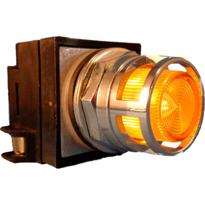 Springer Controls N7PLMGD01-12, 30mm Illum. Push-Button, Guarded, Momentary, 12V, 1 N.C., Yellow