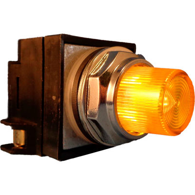 Springer Controls N7PLSGR02-120,30mm Ill. Push-Button,Extended,Momentary,120V, 1 N.O.+1 N.C.,Yellow