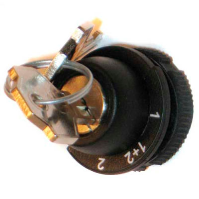 T.E.R., PRSL1876PI 1/1+2/2 Maintained Position Keyed Selector Switch, Use w/ MIKE & VICTOR Pendants