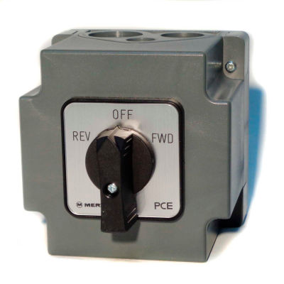 Springer Controls/MERZ W151/3-I2-CA,20A,3-POLE,Encl. Reversing Switch,Maintained Lever Handle