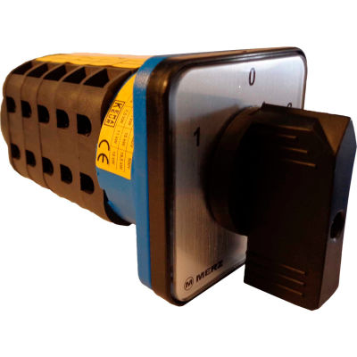 Springer Controls / MERZ Z251/3-AB, Change-Over Switch w/Zero Pos., 3-Pole, 25A, 4-hole front-mount