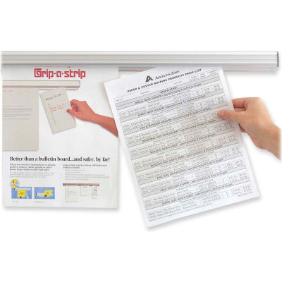 Advantus Grip-A-Strip Mounting Rail - 24" x 1-1/2"