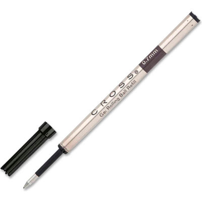 Cross® Slim Gel Rolling Ball Refill, Black Ink, Barrel, 1 Each