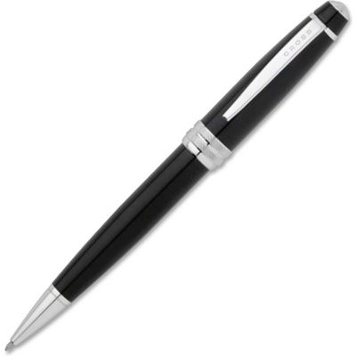 Cross® Executive Styled Ballpoint Pen, Black Ink, Black Barrel, 1 Each