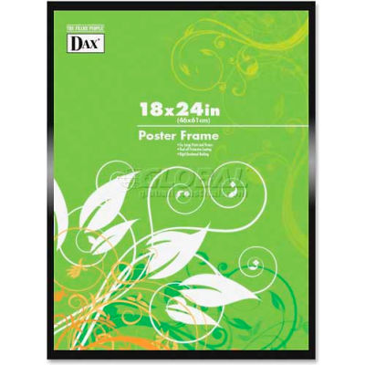 DAX Metal Poster Frames, DAXN1894W1T, 24" x 18", Black Frame, 1 Each