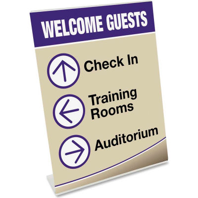 Deflect-o Sign Holder, DEF69701, Slanted Holder, 11"W x 8.50"H