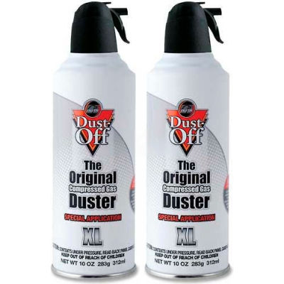 Falcon® Dust Off Premium Air Dusters, DPNXL2, 10 Oz., 2/Pk